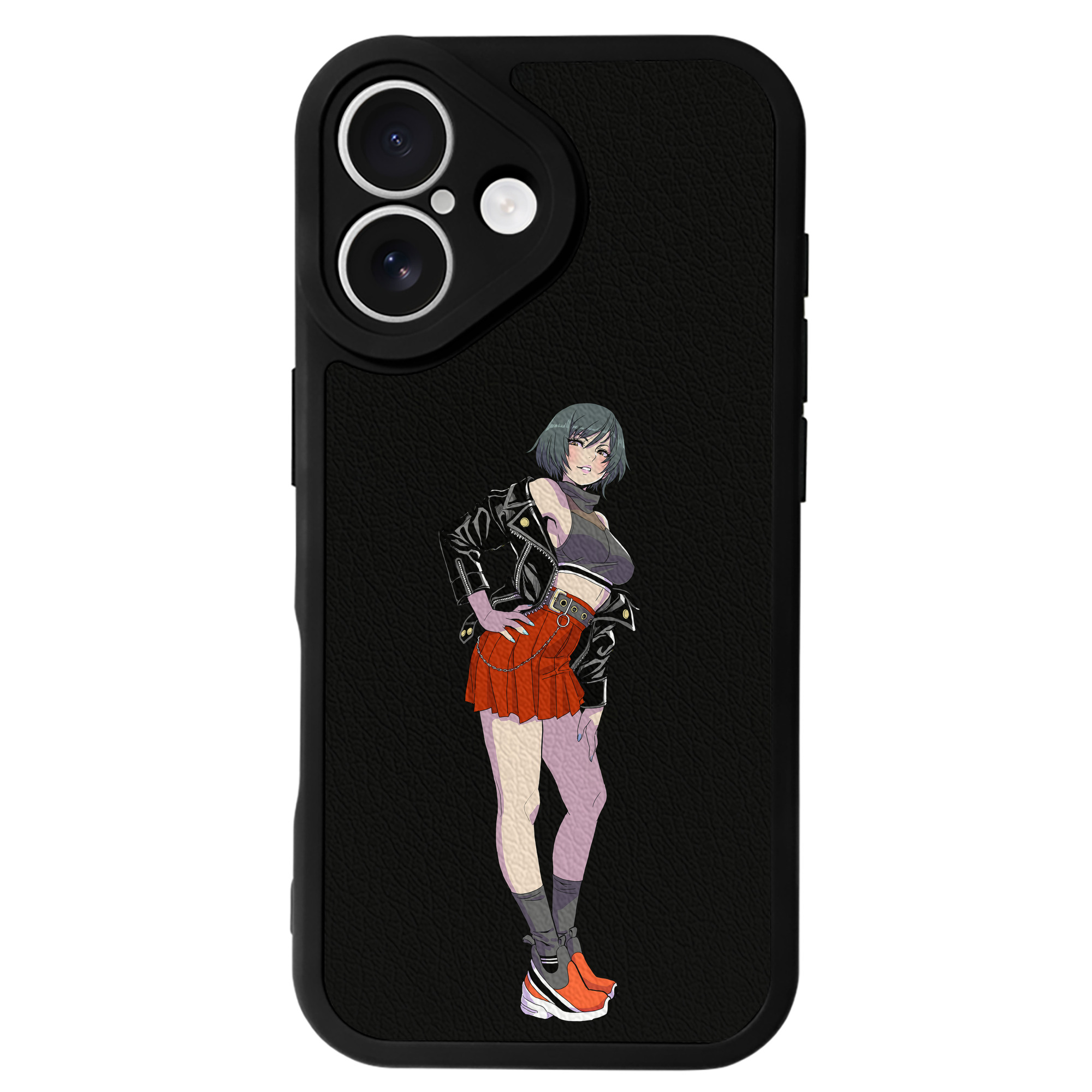 （画像用） 呪術廻戦 Jujutsu Kaisen 【iPhone 16シリーズ対応】シリコンスマホケース（レザー調） 材質：シリコン